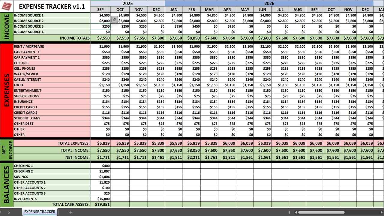 Income & Expense Tracker v1.1
